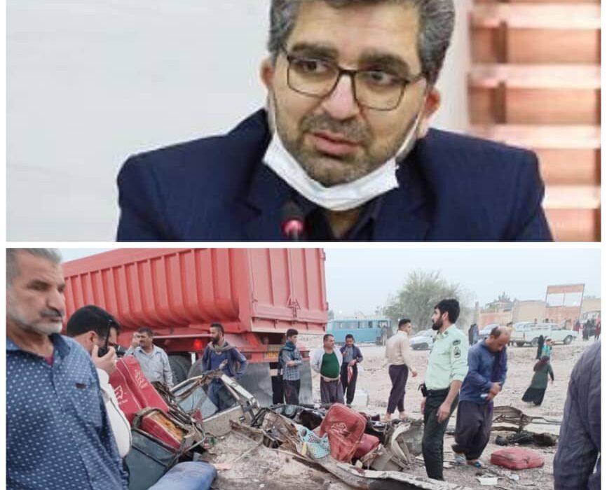 نتیجه عملکرد ضعیف معاونت عمرانی استان خوزستان ۱۶ کشته، در تصادف جاده شوشتر