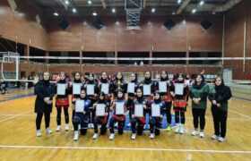 قهرمانی دختران والیبالیست باشگاه فرهنگی ورزشی پتروشیمی مارون در لیگ برتر استان خوزستان