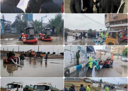 آمادگی و اقدام سریع شهرداری اهواز در بارندگی‌های اخیر